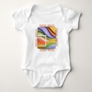 Pastel Rainbow Waves Baby Bodysuit or T-Shirt