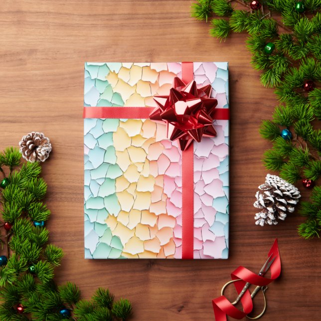Pastel Rainbow Wrapping Paper (Holiday Gift)