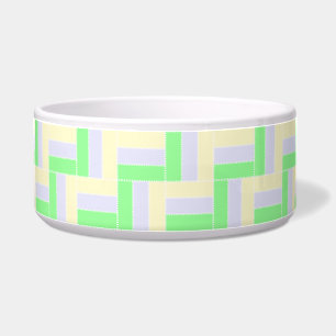 Pastel Rectangles Pattern White Dashed Lines
