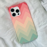 Pastel Red Pink Turquoise Ombre Chevron Pattern Barely There iPhone 6 Case<br><div class="desc">A cool,  girly,  and modern bright ombre chevron pattern style featuring gradient of red,  pink,  turquoise,  and grey zigzag chevron pattern. Perfect gift for the fashionista,  and the girly girl who love trendy patterns and fashion colour palette</div>