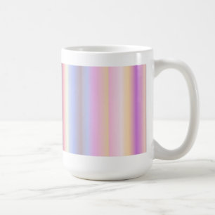 Pastel Regenbogen Streifen Fantasy Art - Art Deco Coffee Mug
