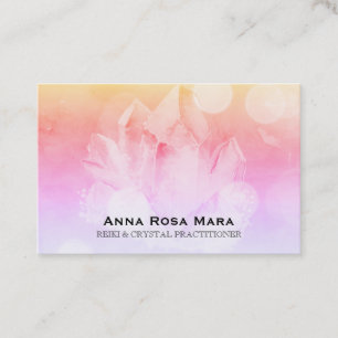*~* Pastel Reiki  Healer Yoga Massage Crystal Business Card