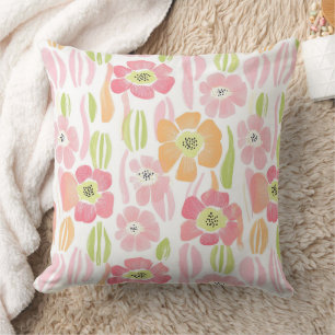Pastel Retro Floral (1) Cushion