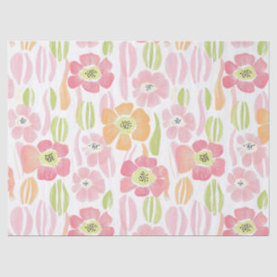 Pastel Retro Floral (1) Tissue Paper