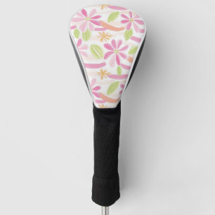 Pastel Retro Floral (2) Golf Head Cover
