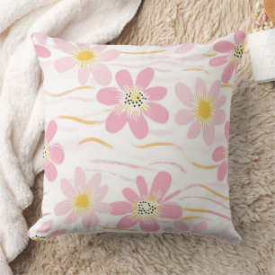 Pastel Retro Floral (4) Cushion