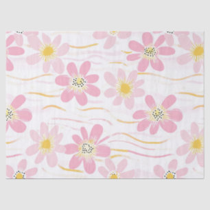 Pastel Retro Floral (4) Tissue Paper