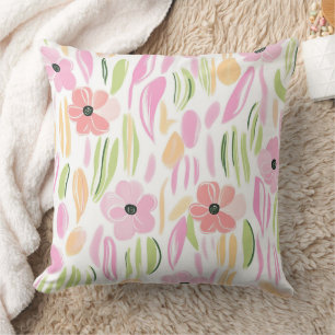 Pastel Retro Floral (5) Cushion
