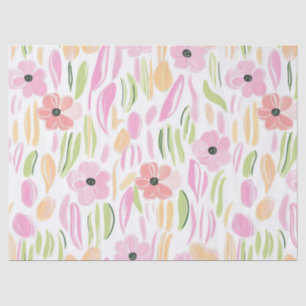 Pastel Retro Floral (5) Tissue Paper