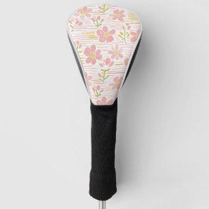 Pastel Retro Floral (6) Golf Head Cover