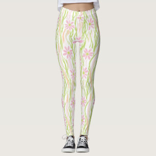 Pastel Retro Floral (8) Leggings