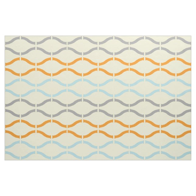 Pastel Retro Funky Geometric Pattern Fabric (Yard)