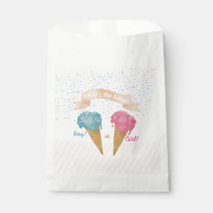 Pastel Retro Ice Cream Gender Reveal Party   Favour Bags