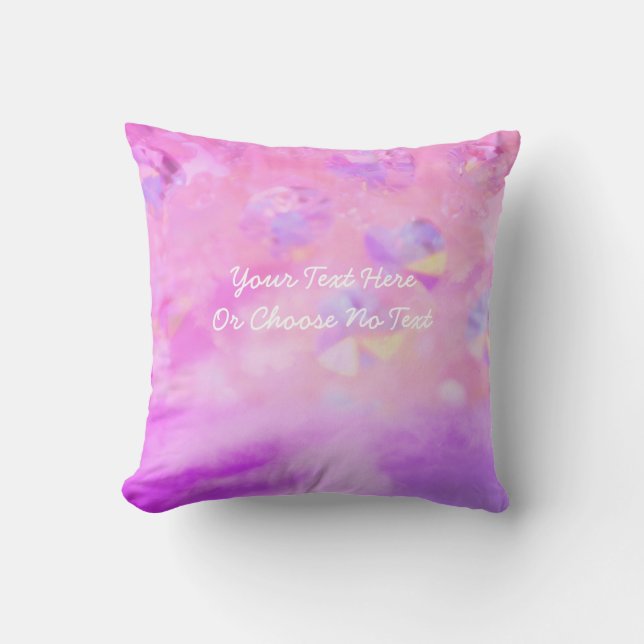 Pastel Retro Pink Blue Purple Aesthetic Love Heart Cushion (Front)