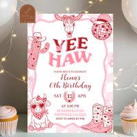 Pastel Retro Yeehaw Cowgirl Birthday party