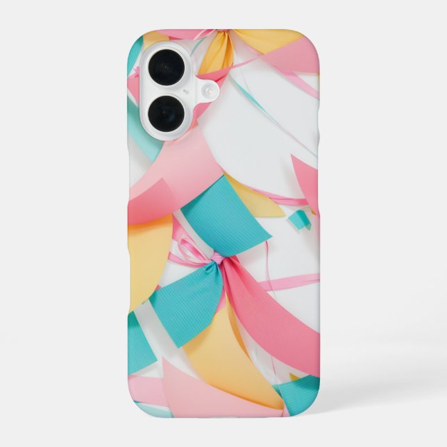 Pastel Ribbons Garland Phone Case (Back)