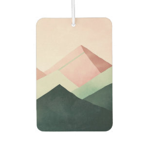 Pastel Ridge – Geometric Mountain Landscape #1 Car Air Freshener