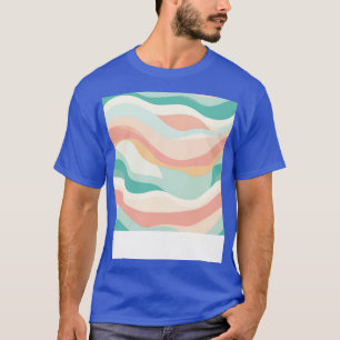 Pastel Ripples Modern Abstract Waves Unleashed 37 T-Shirt