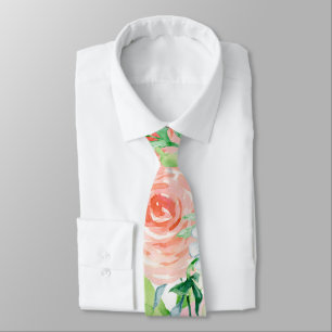 Pastel romantic garden tie