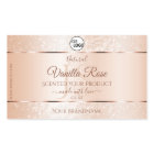Pastel Rose Coral Product Labels Initials Add Logo