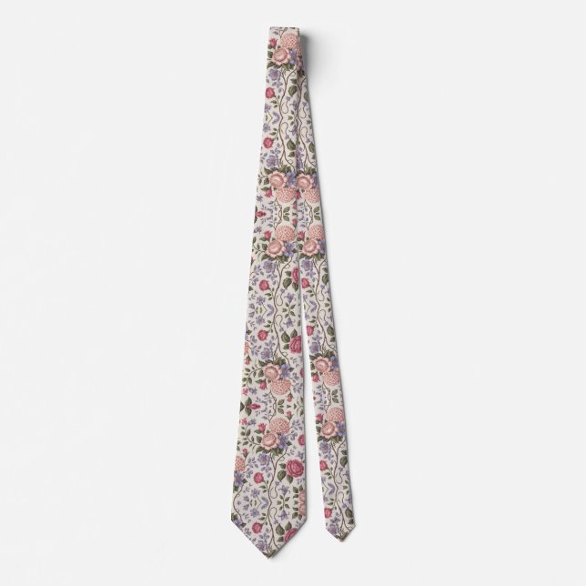 Pastel Rose Hydrangea  Tie (Front)