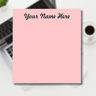Pastel Rose Unique Personalised Teacher Gifts Notepad