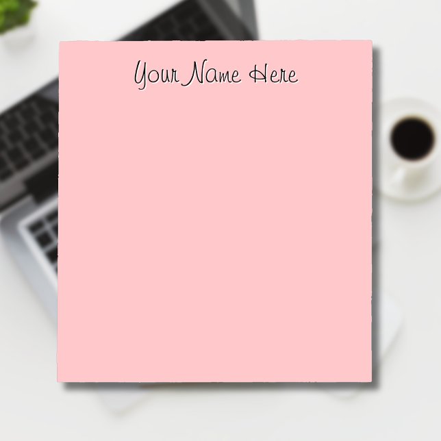 Pastel Rose Unique Personalised Teacher Gifts Notepad (Creator Uploaded)