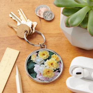 Pastel Roses Key Ring