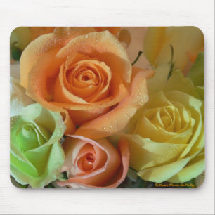 Pastel Roses-Mousepad Mouse Mat