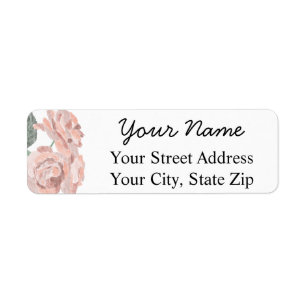 Pastel Roses Return Address Labels 