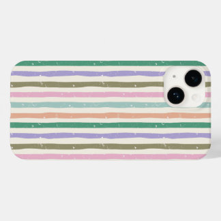 Pastel Rustic Striped Case-Mate iPhone 14 Case