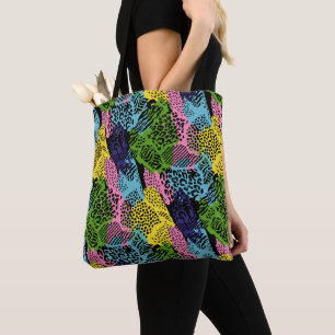 Pastel Safari Animal Print Tote Bag