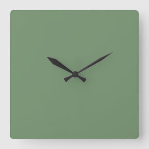 Pastel Sage  Green Clock