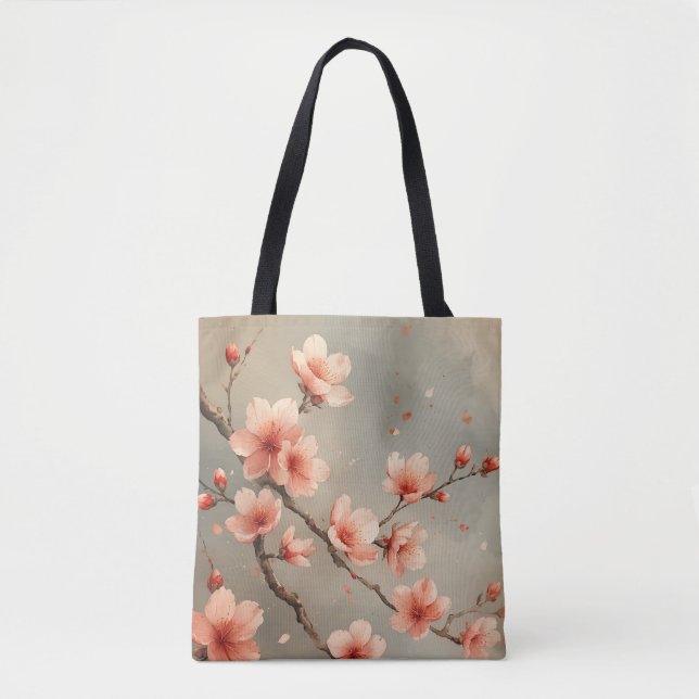 Pastel Sakura Love Tote Bag (Front)