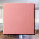 Pastel Salmon Pink Solid Colour | Classic | Elegan Tile<br><div class="desc">Pastel Salmon Pink Solid Colour | Classic | Elegant | Trendy | Stylish | Gift</div>