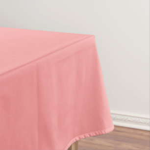 Pastel Salmon Pink Solid Colour   Classic Elegant  Tablecloth