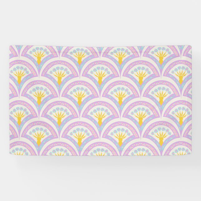 Pastel Scallop Pattern Banner (Horizontal)