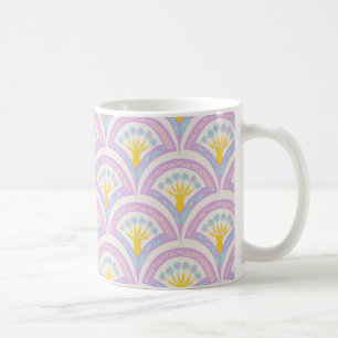 Pastel Scallop Pattern Coffee Mug