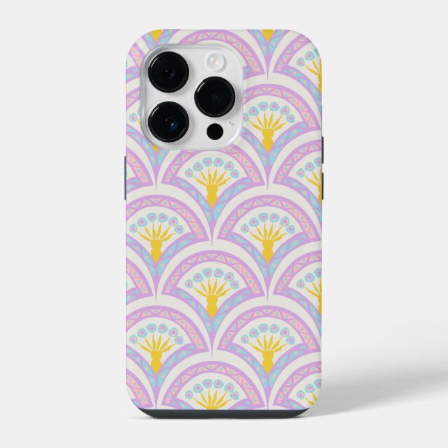 Pastel Scallop Pattern iPhone Case (Back)