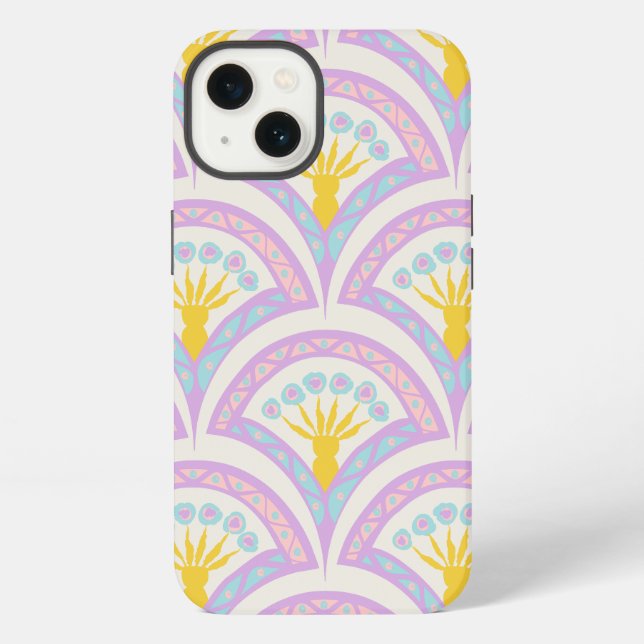 Pastel Scallop Pattern iPhone Case (Back)
