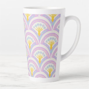 Pastel Scallop Pattern Latte Mug