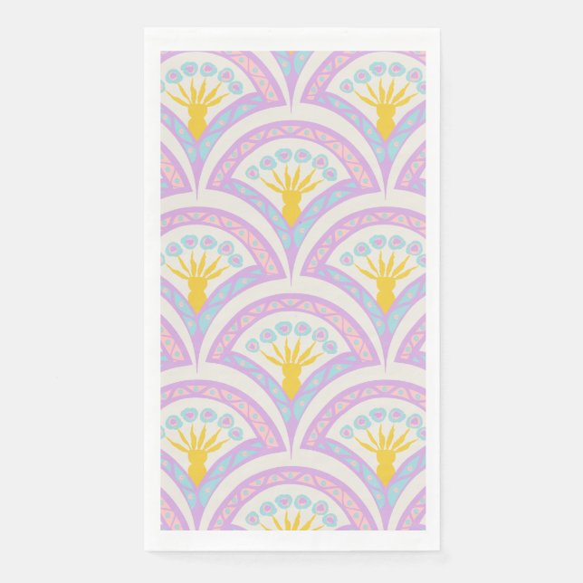 Pastel Scallop Pattern Napkin (Front)