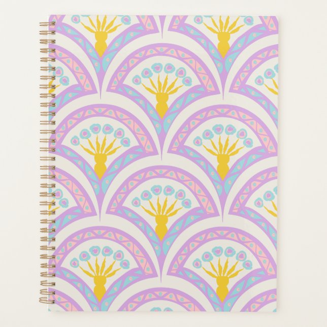 Pastel Scallop Pattern Planner (Front)