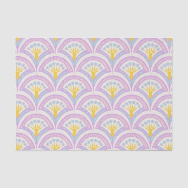 Pastel Scallop Pattern Tissue Paper (Front)