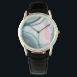 Pastel Scribe - Watercolor Watch<br><div class="desc">Pastel Scribe III by Grace Popp. Features up-close shapes in a watercolor-like style. Composed with varying colours.</div>