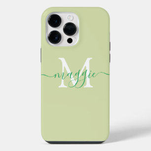 Pastel Script Monogram Case-Mate iPhone 14 Pro Max Case