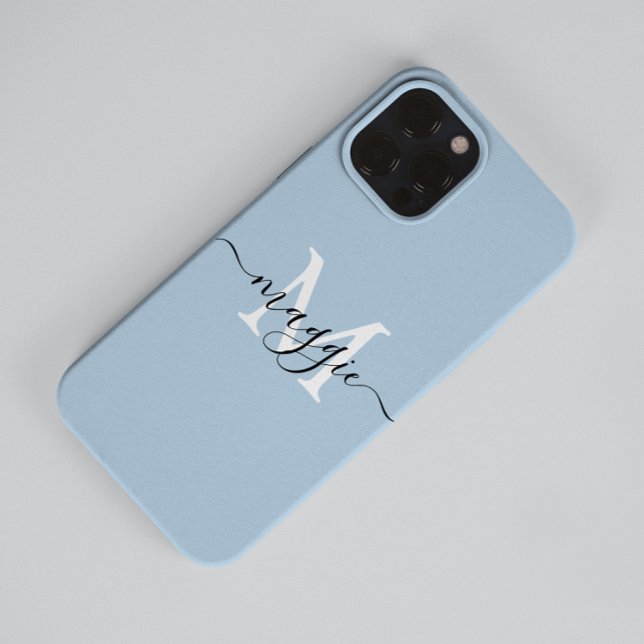 Pastel Script Monogram Case-Mate iPhone 14 Pro Max Case (Creator Uploaded)