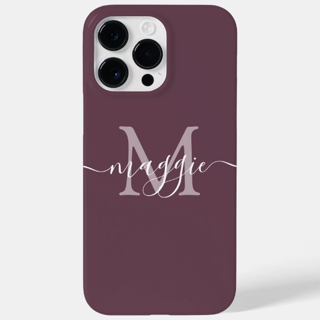 Pastel Script Monogram Personalised Phone Case (Back)