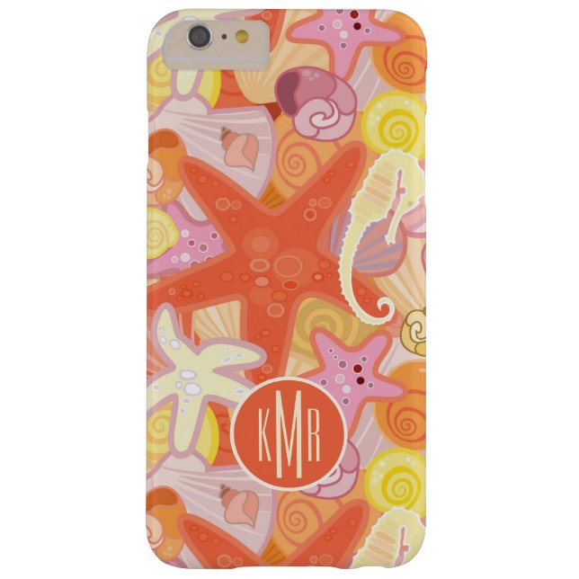 Pastel Sea Creatures | Monogram Case-Mate iPhone Case (Back)