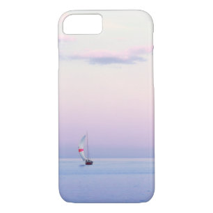 Pastel Seascape with a Sailboat iPhone 8/7 Case